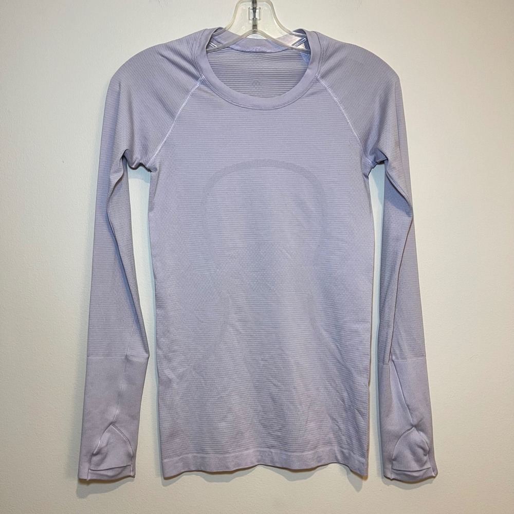 Lululemon Swiftly Tech Long Sleeve Dusty Lavender Purple Active Top Womens 4